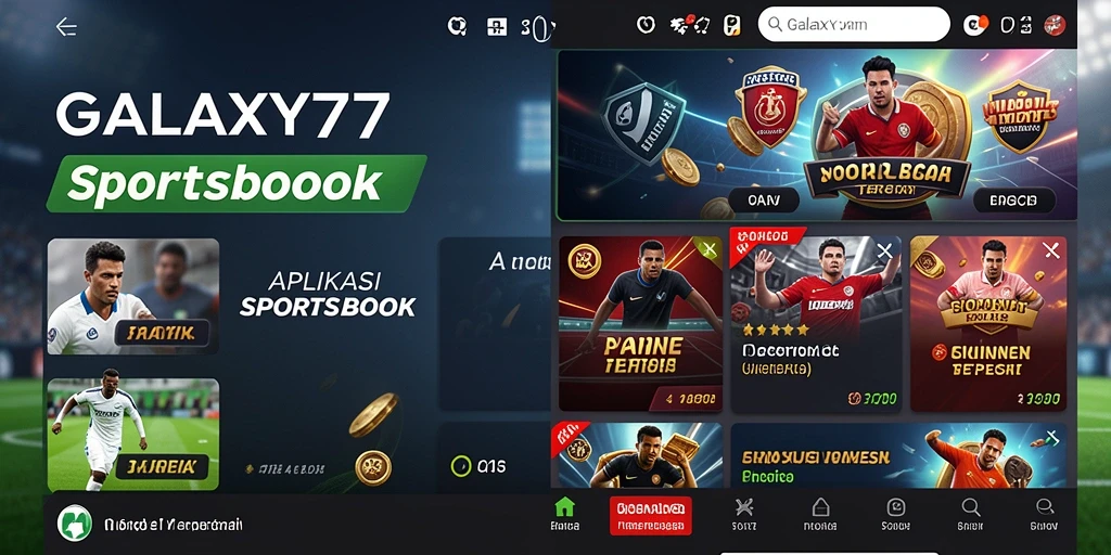 Tampilan screenshot gameplay Sportsbook GALAXY77 yang menarik.