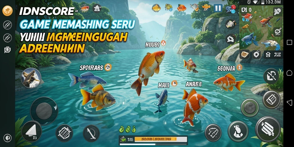 Tangkapan ikan yang menantang di IDNSCORE dengan visual yang indah.