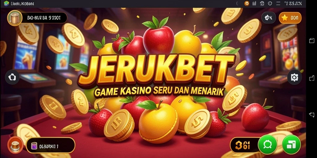 Tampilan permainan Kasino JERUKBET yang mendebarkan dan interaktif.