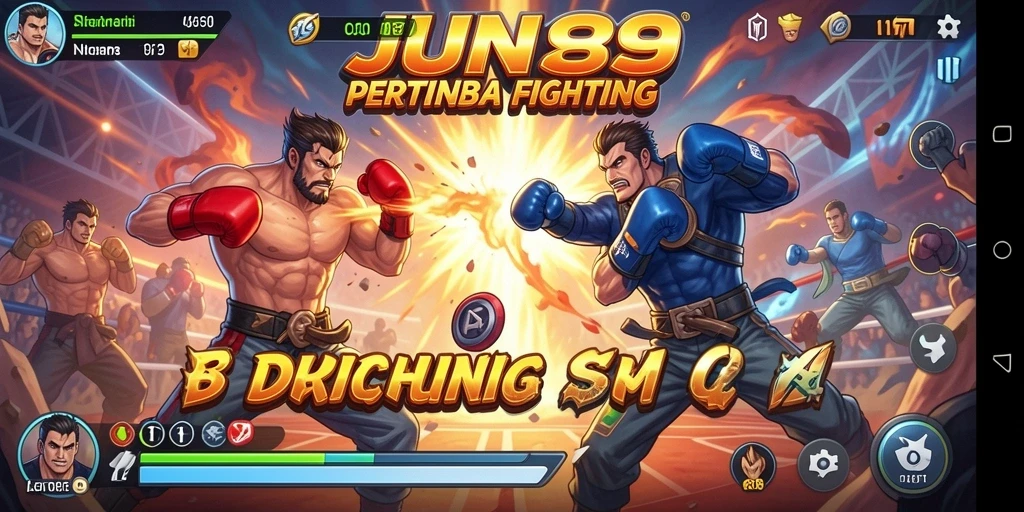 Screenshot utama JUN88 menampilkan aksi pertarungan yang mendebarkan.