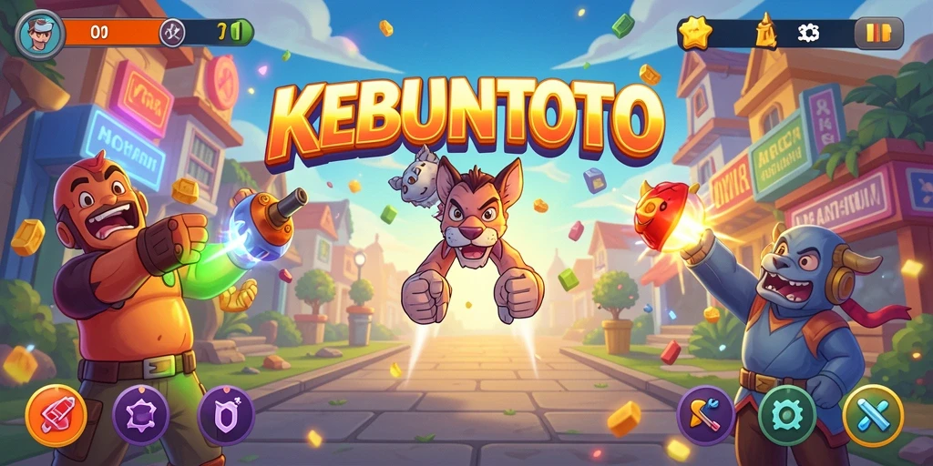 Tangkapan layar gameplay KEBUNTOTO yang menampilkan aksi seru dalam permainan arcade.