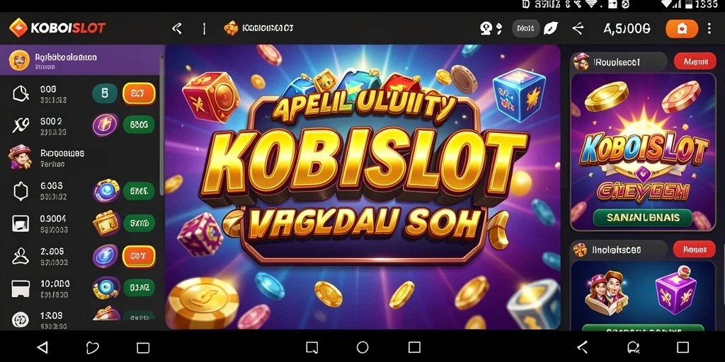 Tampilan antarmuka KOBOISLOT yang interaktif dan user-friendly.