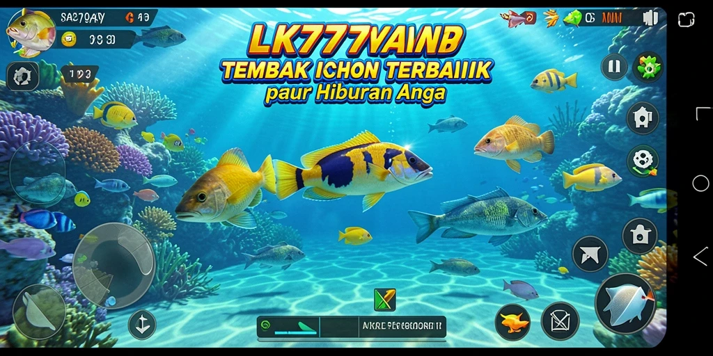 Screenshot gameplay LK777 menampilkan keasyikan menembak ikan.