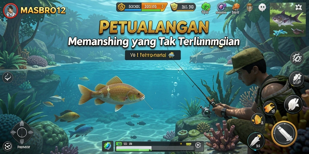 Tangkapan ikan besar dalam <strong>MASBRO12</strong> dengan grafik epik.