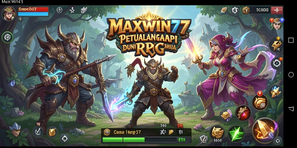 Tampilan gameplay RPG yang menakjubkan di MAXWIN77.