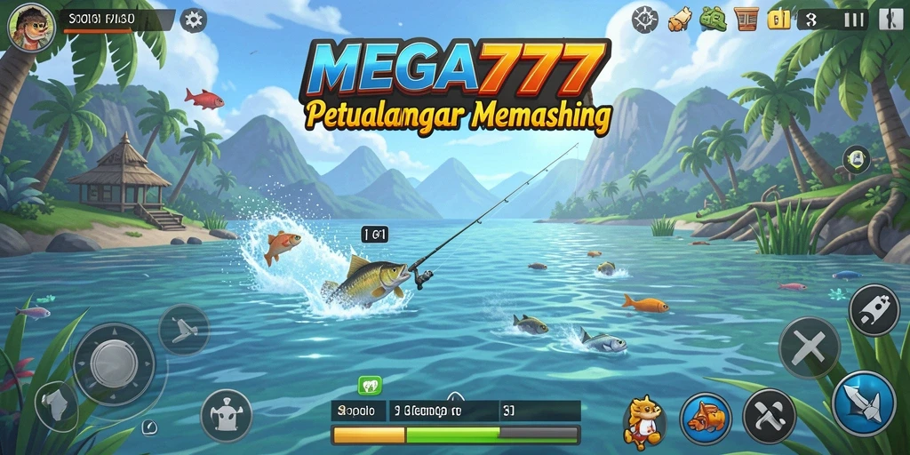 Tampilan gameplay <strong>MEGA777</strong> yang menggugah selera memancing.