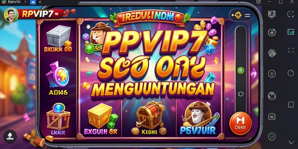 Tampilan gameplay seru dan mengasyikkan dari RPVIP7 di slot.
