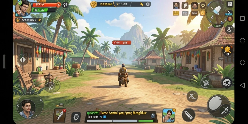 Tampilan gameplay seru dan warna-warni dari RPYYY.