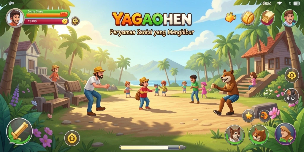 Tampilan gameplay lucu dan menyenangkan dari YAGAOHEN.